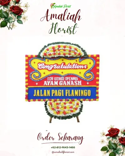 Bunga Papan Congratulation di Getakan